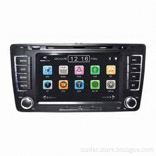2-DIN + Wince Car DVD Player for Skoda Octavia 2013 with GPS, Steering Wheel Control